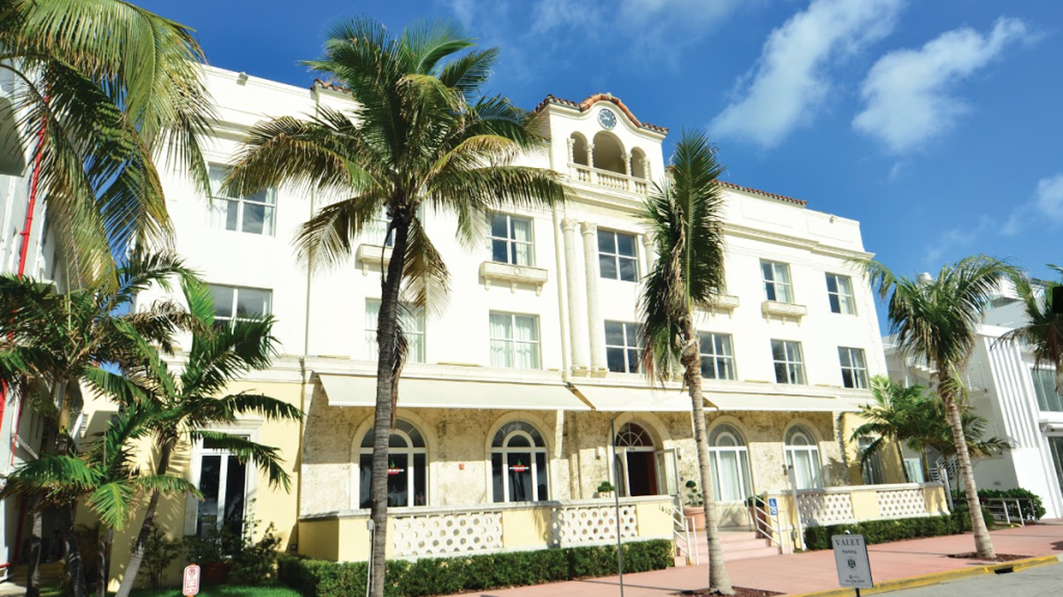 The Edgewater Hotel at 1410 Ocean Drive was built in 1936 and is now changing hands to the Marriott Vacation Club, which bought the hotel for $23.5 million.
