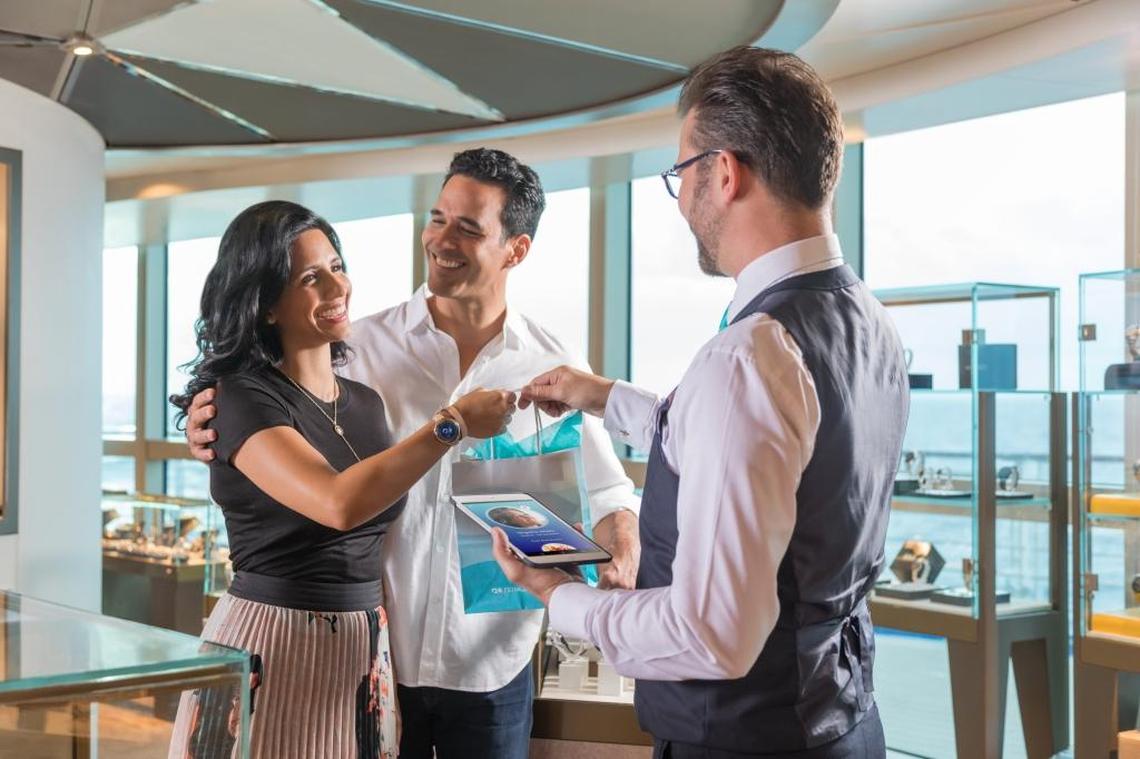 Carnival Corporation’s medallion enables guests to make onboard purchases.