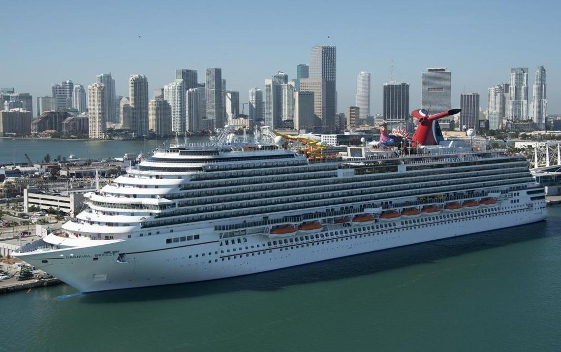 One of Carnival Cruise Line’s newest ships, Carnival Breeze, is one of four ships by the Doral-based line to fail its sanitation inspection in the last two months with a score of 77 out of 100. Ships need to earn at least an 86 to pass.