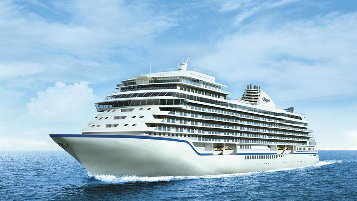 Rendering of Regent Seven Seas’ new ship, set to sail in 2020.