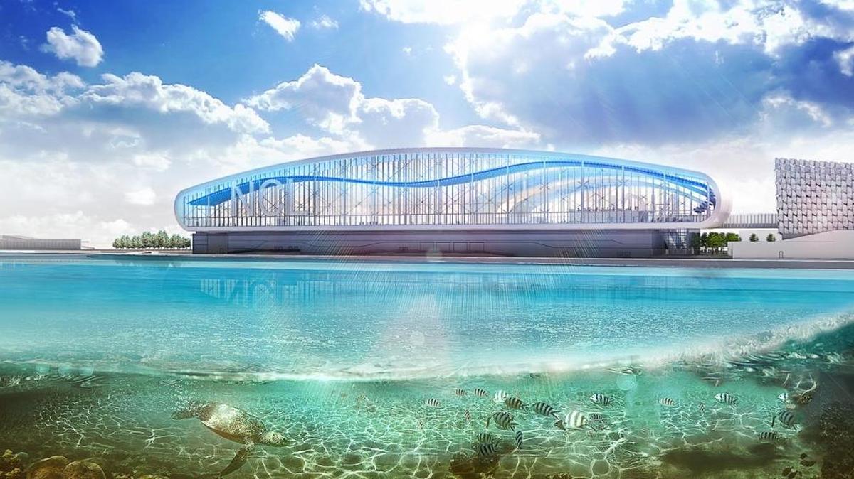 Rendering of Norwegian Cruise Line Holdings’ new terminal at PortMiami.