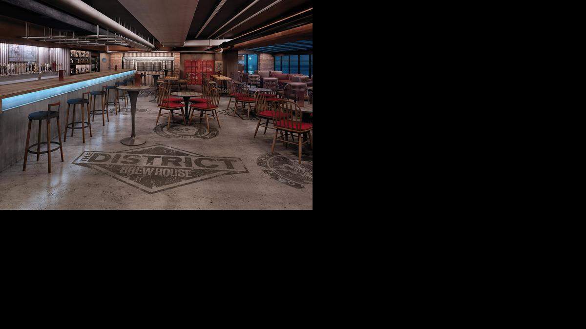 
The District Brew House features a partnership with Wynwood Brewing Company.
