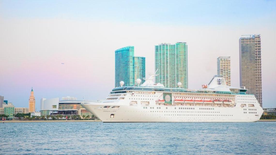 Royal Caribbean International’s Empress of the Seas, the ship the line is using for its trips to Cuba.