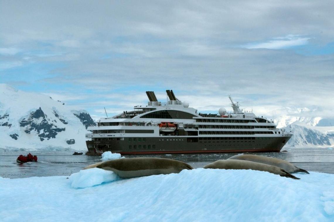 In this 2011 photo, Ponant’s Le Boreal sails in Antarctica.
