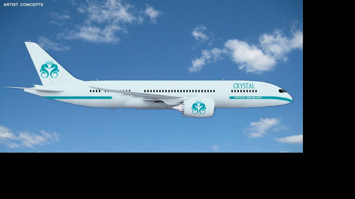 
Crystal Luxury Air, using a Boeing 787 Dreamliner, is expected to start flying in 2017.
