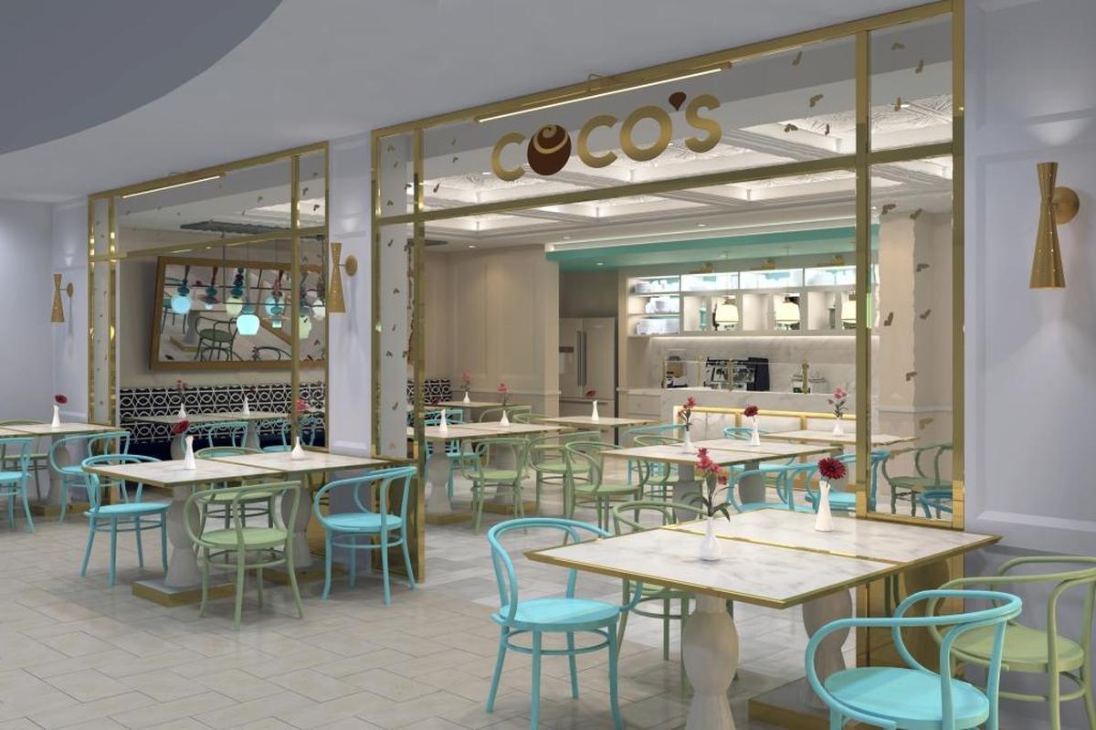 Rendering of the Norwegian Bliss’ new chocolate dessert shop, Coco’s.