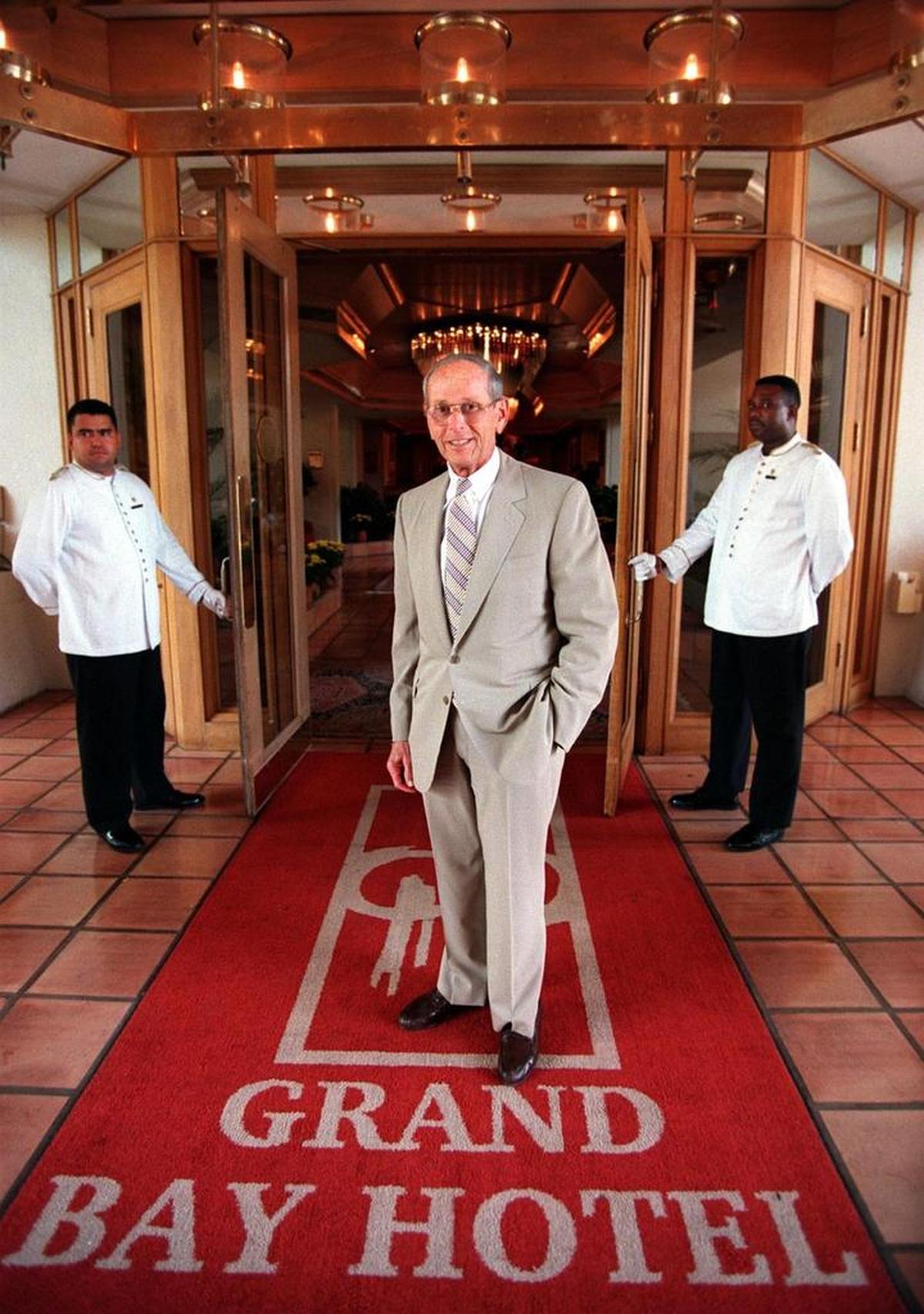 Sherwood "Woody" Weiser at the Grand Bay Hotel in June 1997.