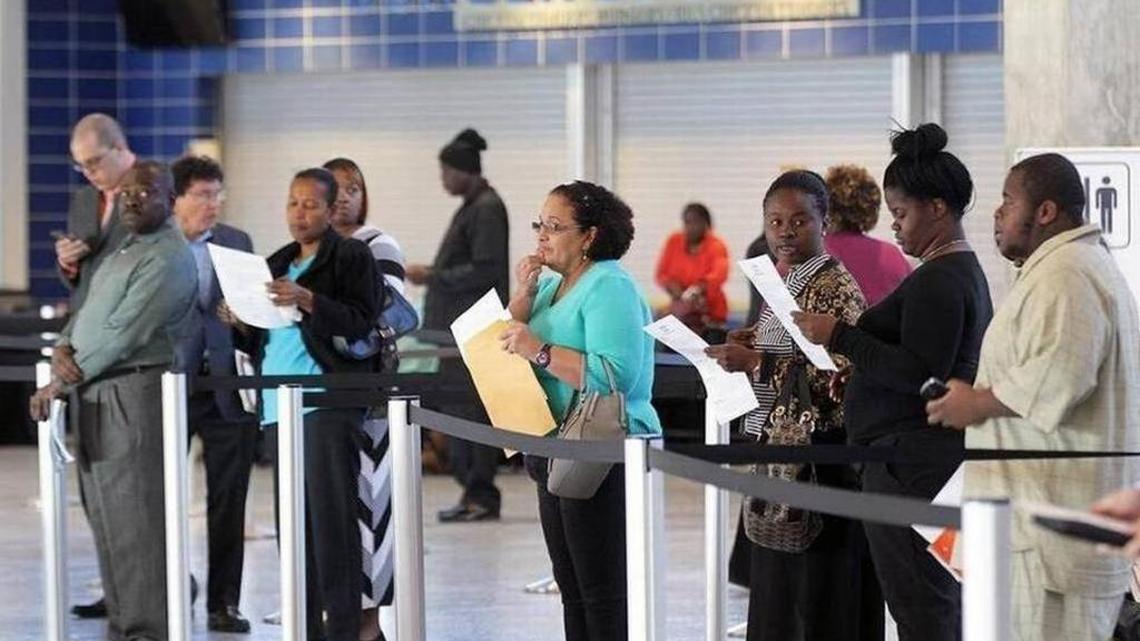 Job fairs become more common as the economy improves.