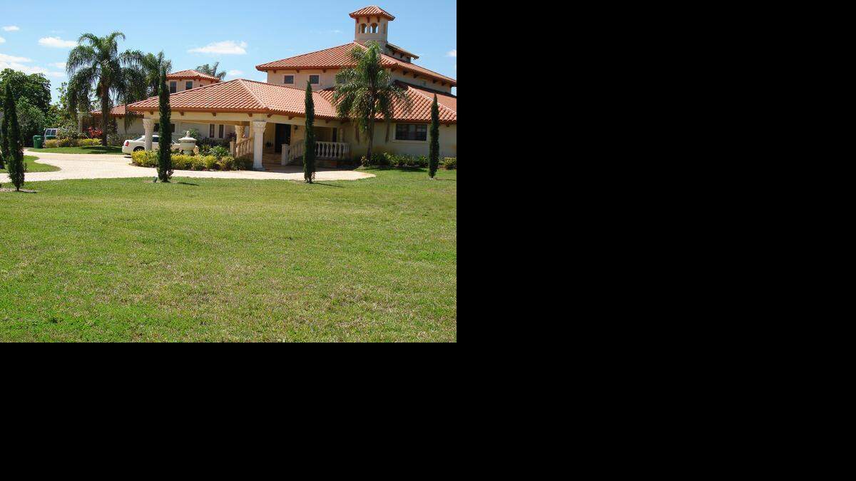 
A view of the Homestead mansion with seven safe rooms that is going up for auction this month.
