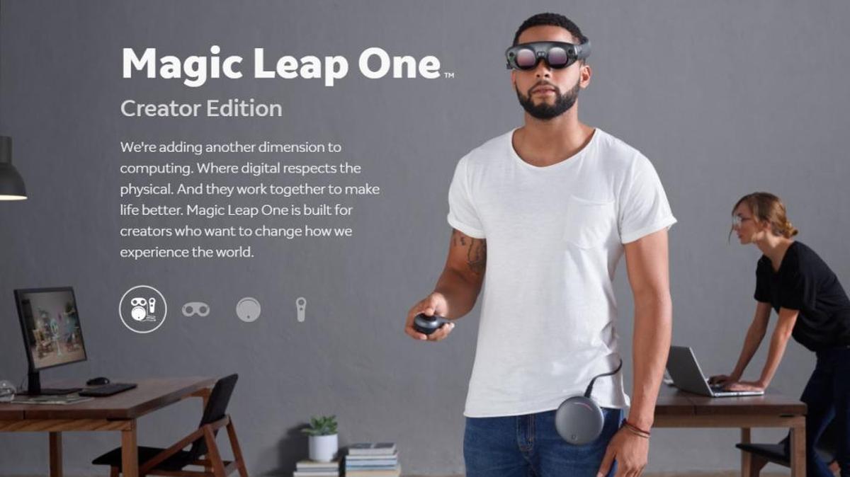 Screen shot from Magic Leap website announcement of its new product, Dec. 20, 2017.