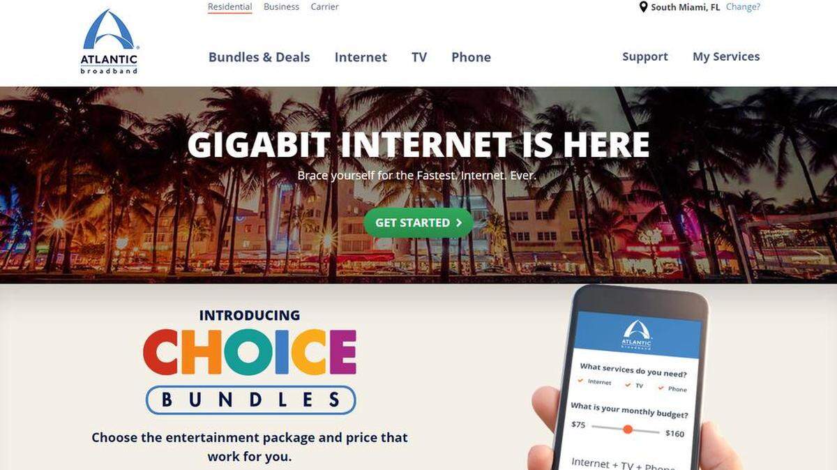 Atlantic Broadband is the latest cable operator to announce the widespread availability of its Gigabit internet service.