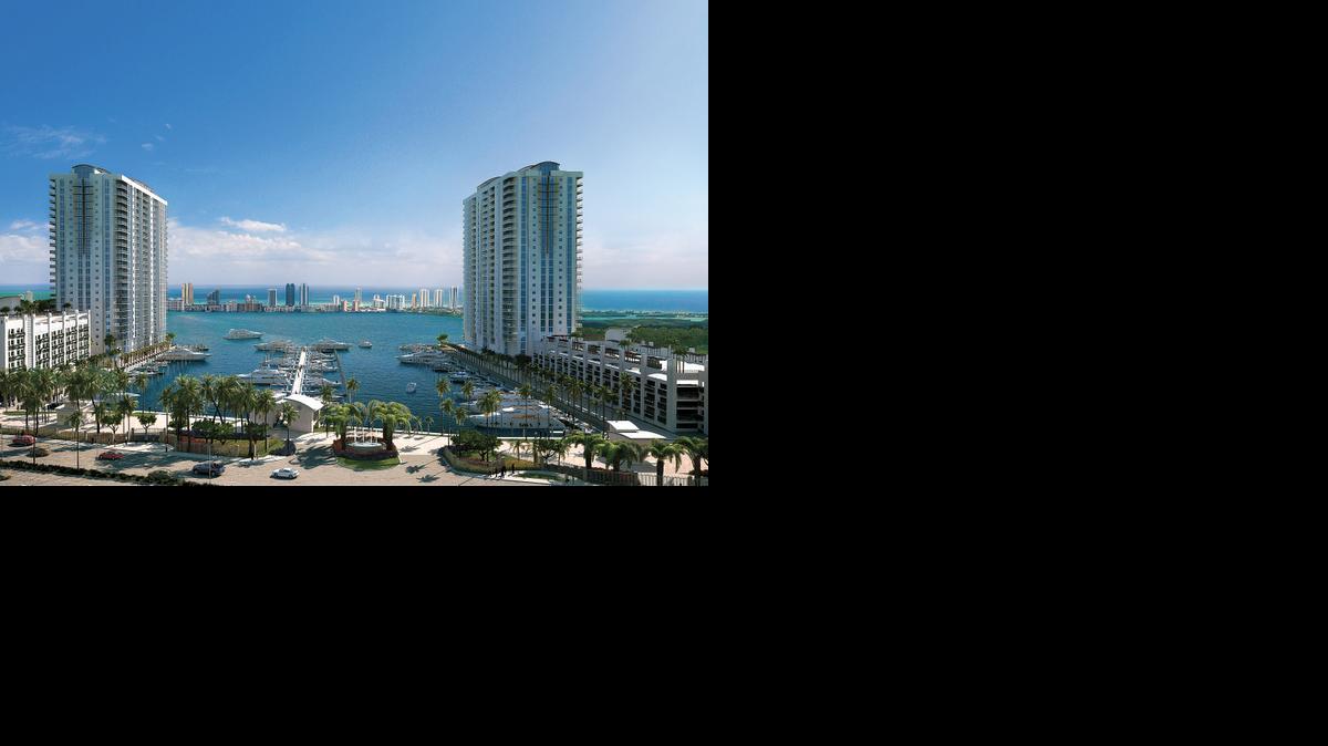 
A rendering of Marina Palms Yacht Club & Residences in North Miami Beach.
