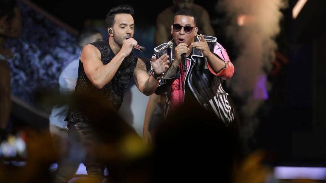 Singers Luis Fonsi y Daddy Yankee perform “Despacito” during the Latin Billboard awards on April 27 in Coral Gables.