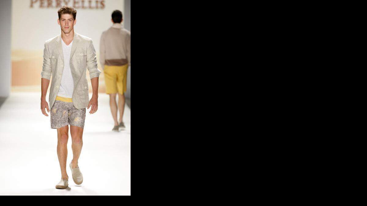 
The Perry Ellis Spring 2012 collection modeled during Fashion Week in New York. 
