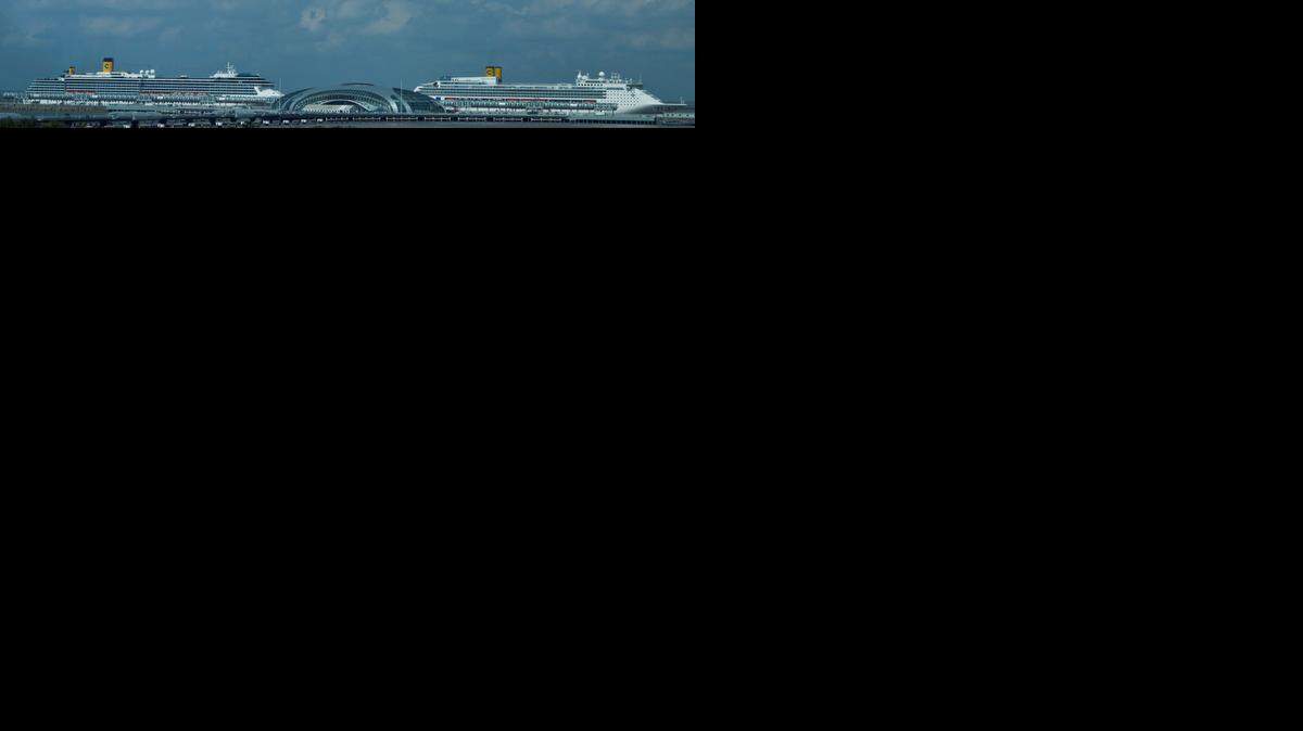
The Costa Atlantica and Costa Victoria ships are shown in the port of Shanghai in this file photo.
