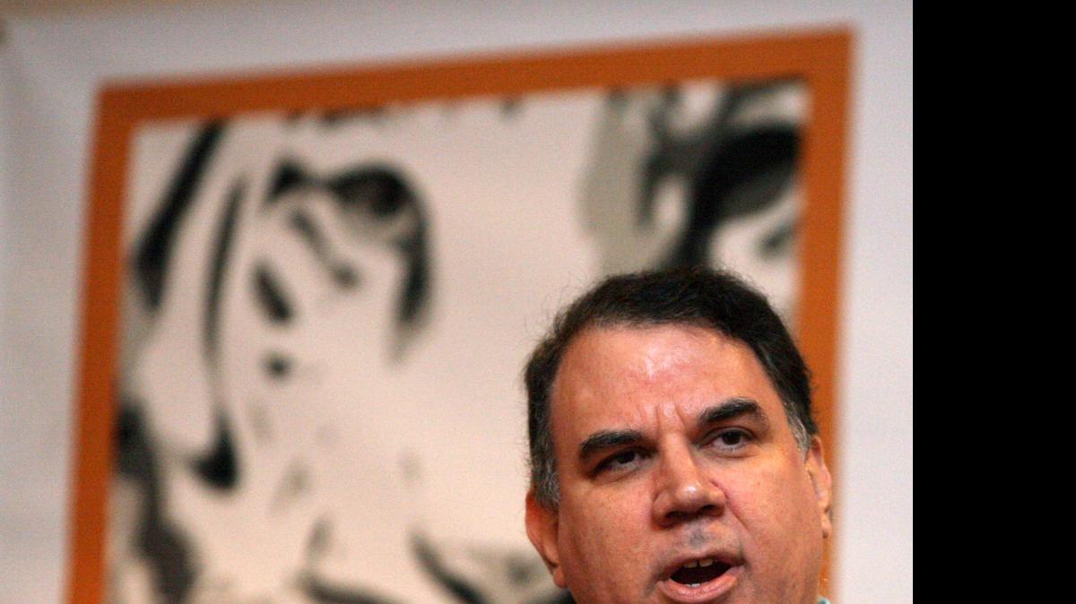 
Congressman Alan Grayson answers a question during an appearance with Congressman Bill Posey at the Tiger Bay club in downtown Orlando, Friday, August 28, 2009. 
