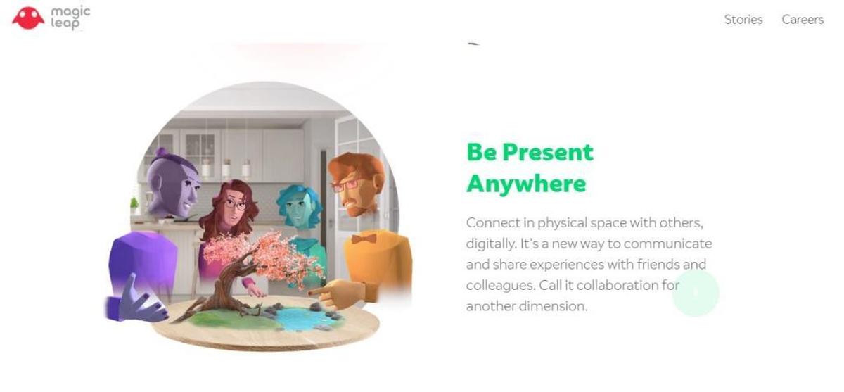 Screen shot from Magic Leap website announcement of its new product, Dec. 20, 2017.