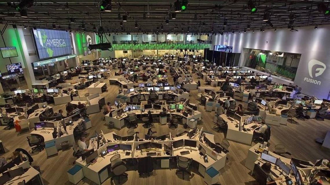 The ground floor of Fusion’s headquarters in Doral, FL.