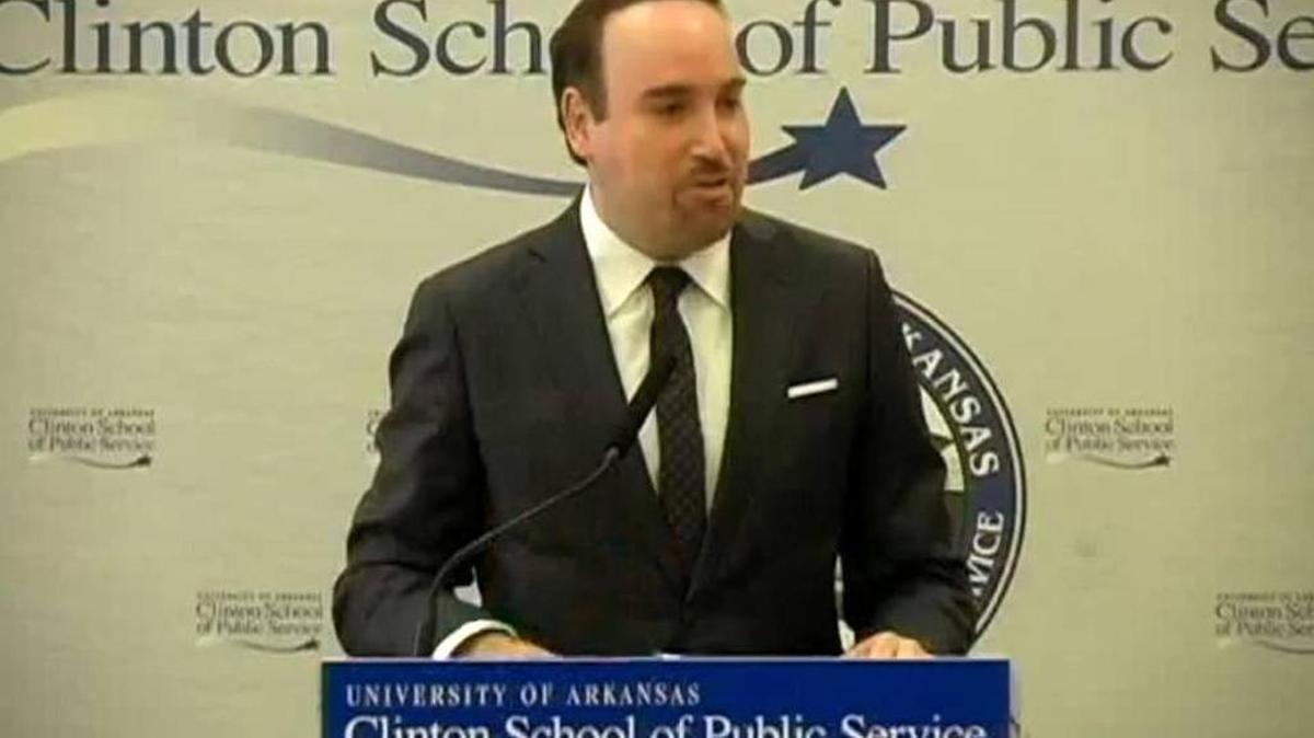 Alberto Chang-Rajii spoke at the University of Arkansas Clinton School of Public Service in 2014. YOUTUBE