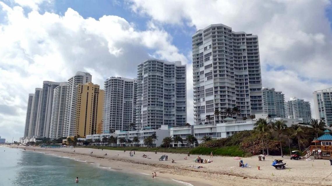 Sunny Isles Beach on the south side of the fishing pier on Wednesday, February 8, 2017.