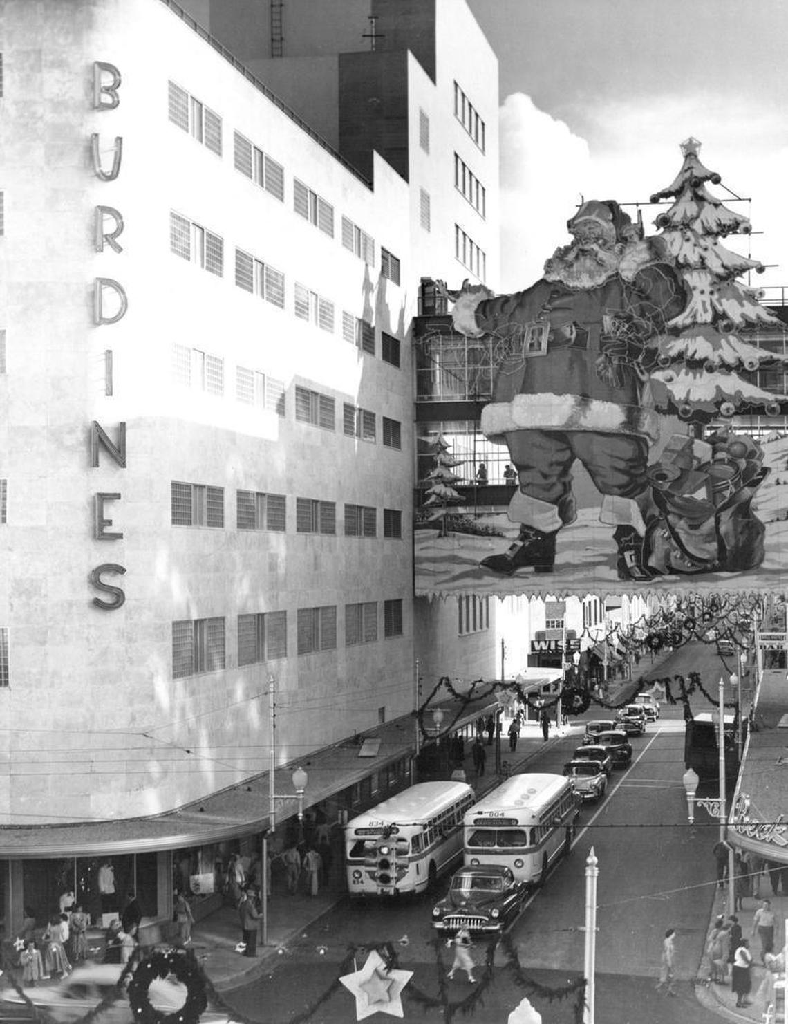 The downtown Miami Burdines store is shown on Jan. 1, 1954, in this Miami Herald file photo.
