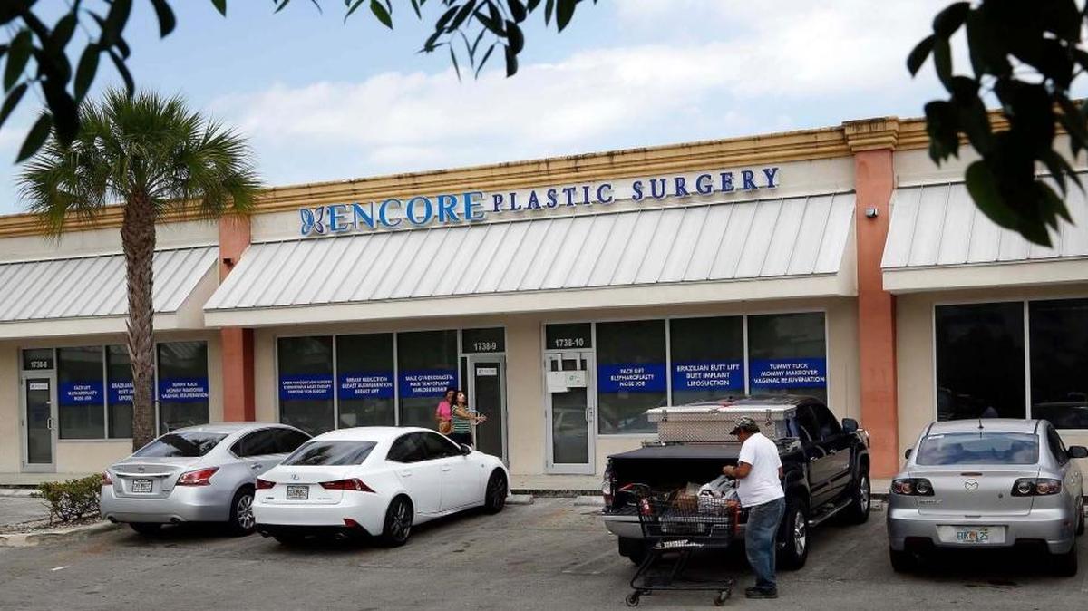 HIALEAH, FL - On May 13, the day after Heather Meadows, 29, of West Virginia died following an undisclosed procedure at Encore Plastic Surgery in Hialeah, it was business as usual at the clinic on 1738 West 49th Street. Patients are pictured coming and going at the clinic.