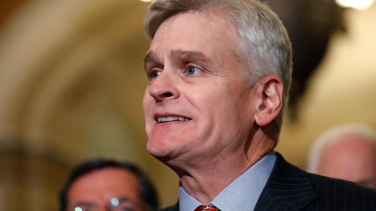 Sen. Bill Cassidy, R-La., speaks on Capitol Hill, Tuesday, Sept. 19, 2017 in Washington.