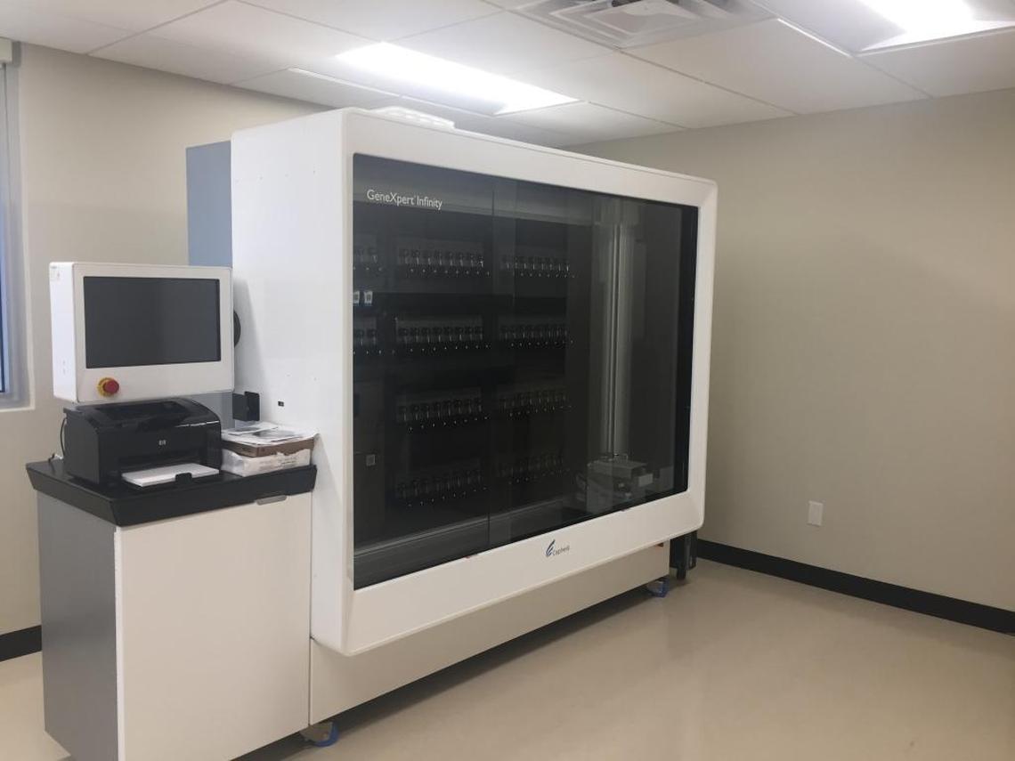 The Gene Xpert machine in the new Broward Wellness Center processes STD and HIV test results within an hour and a half.