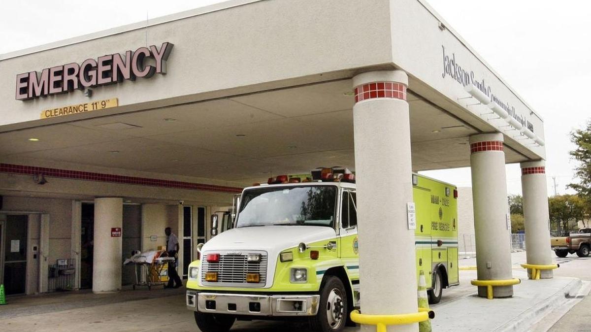 A person transported by Miami-Dade Fire Rescue is wheeled into the emergency room at Jackson South Community Hospital in 2011. This week, a judge with the state’s Division of Administrative Hearings ruled that the Florida Department of Health was wrong to reject an application from Jackson Health System to open a trauma center at Jackson South. The judge ruled that the health department should approve the application to operate a provisional trauma center at the hospital in South Miami-Dade.