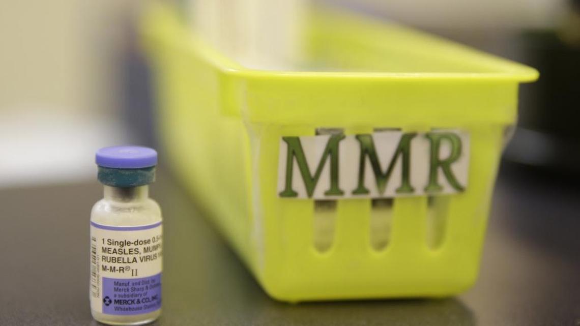 The measles, mumps and rubella or MMR vaccine is the most effective way to prevent infection with any of the three diseases, Florida health officials said. But even vaccinated persons can contract mumps, as a recent rise in cases in Florida and elsewhere has shown. In this 2015 photo, the MMR vaccine is shown at a pediatric clinic in Greenbrae, Calif.