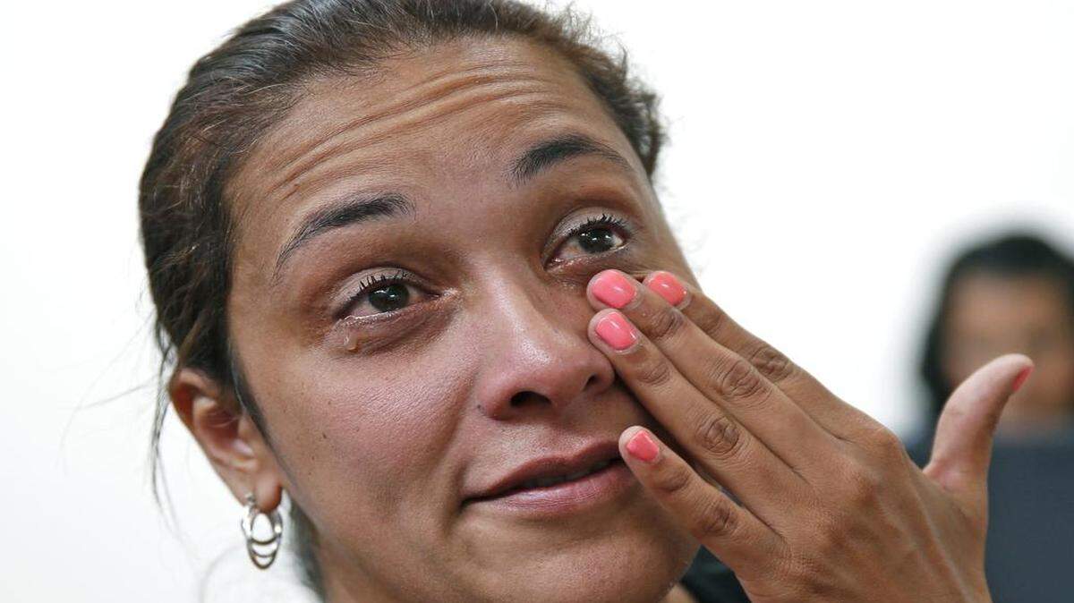
Francesca Corr, 38, a single mother of five and immigration paralegal, visits the Doris Ison Health Center in March. 
