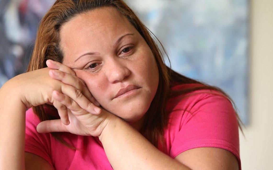 Maricelis Jimenez, 38, evacuated Puerto Rico with her disabled, infant daughter Victoria to seek medical care for the baby in South Florida. Victoria, 10-months-old, requires a breathing tube, suction machine, feeding tube and pulse oxygen monitoring.