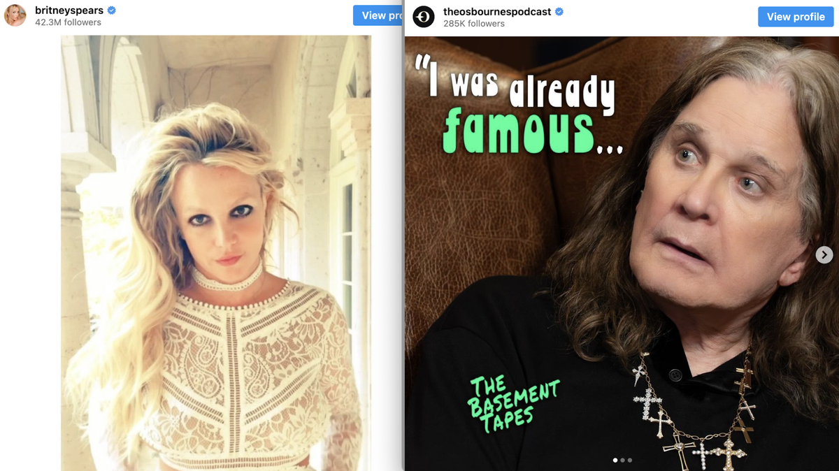 Britney Spears is calling out Ozzy Osbourne.
