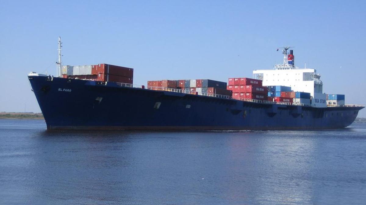 
The El Faro sunk in Hurricane Joaquin, killing all 33 crew members on board.
