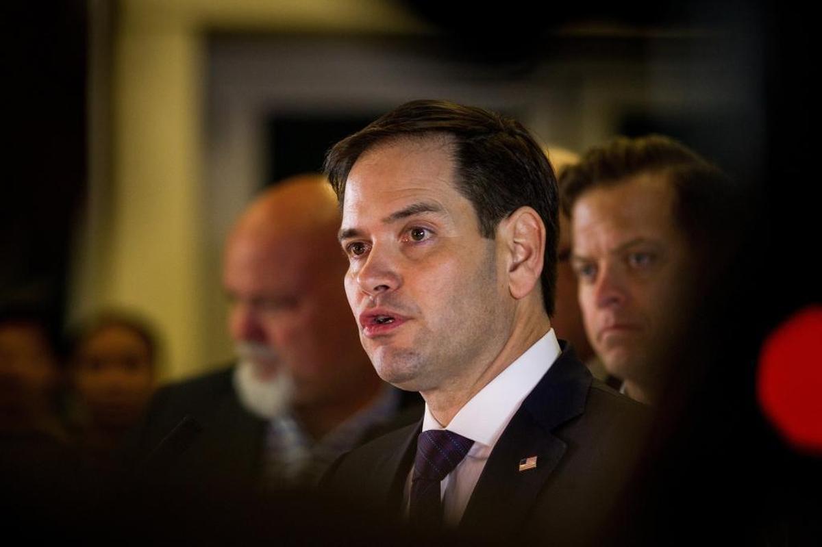 Sen. Marco Rubio addressed the bridge collapse during a press conference at Florida International University on Thursday. Rubio said in a tweet that workers were ordered to tighten cables Thursday.