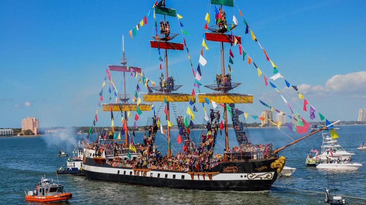 The pirate ship José Gasparilla will lead a flotilla in its invasion of Tampa on Jan. 30.