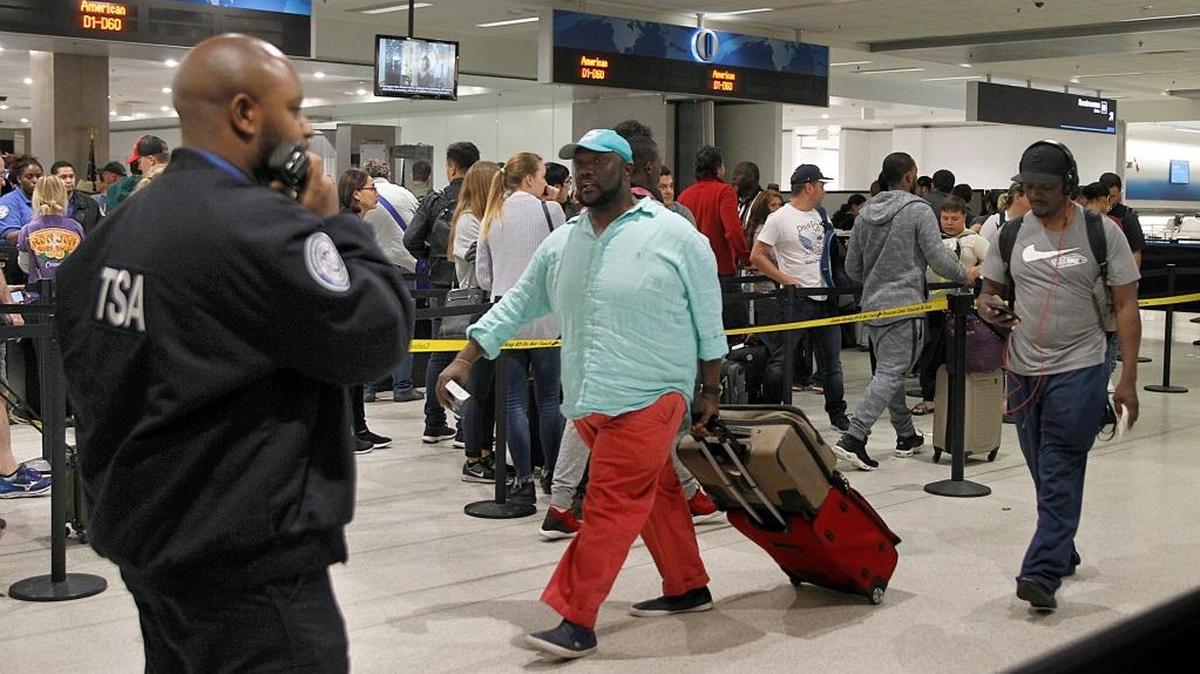 Business as usual at Miami International Airport on Saturday, Jan. 20, 2018, after the U.S. government shutdown.