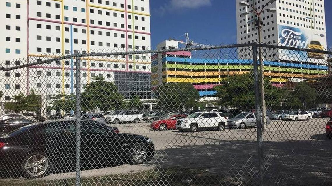 Miami-Dade County may reclaim this Overtown parking lot from a Miami redevelopment agency.
