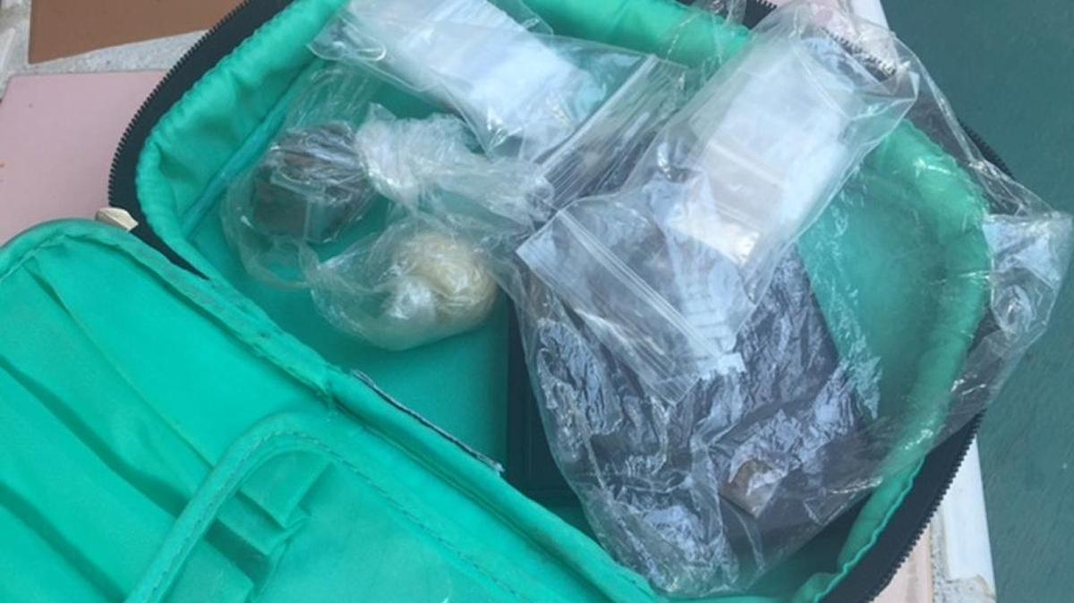 Some of the heroin police say found in the laundry room of 1842 McKinley St.