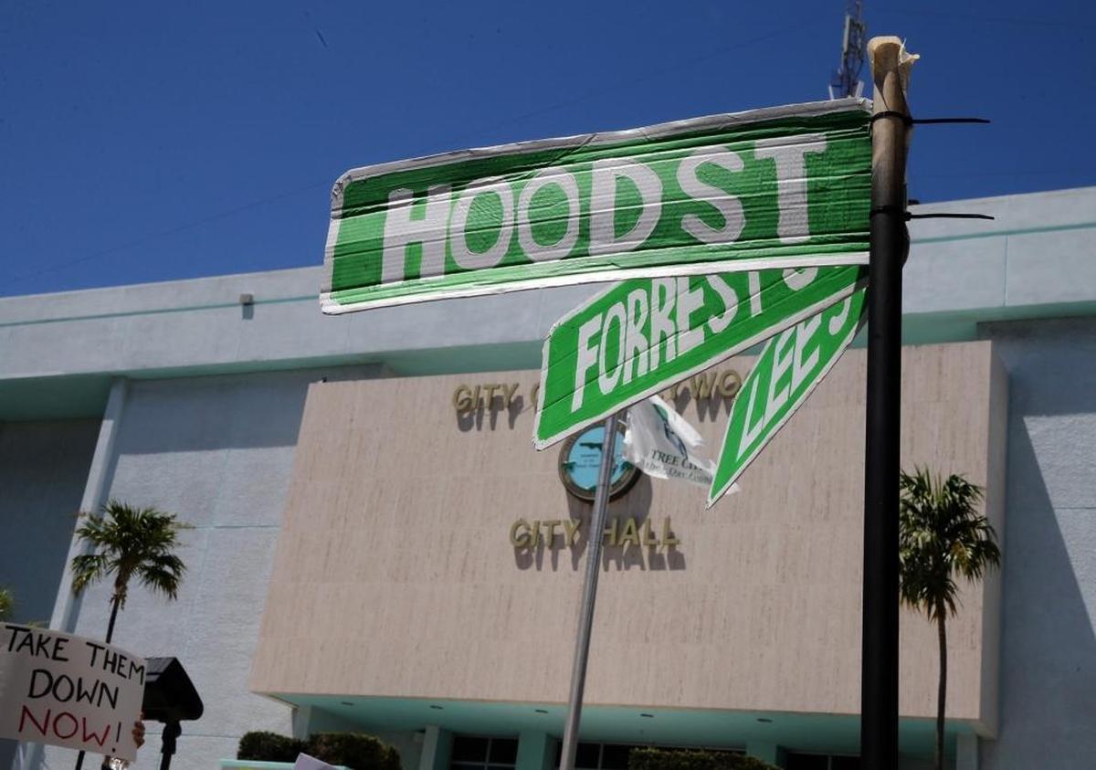 In 2017, the Hollywood City Commission voted to rename three streets named after Confederate generals.