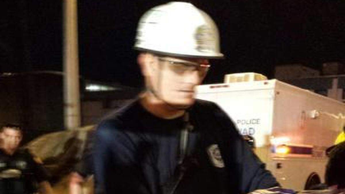 
Fort Lauderdale Fire and Police officials work to free a man who was impaled while trying to climb a fence.
