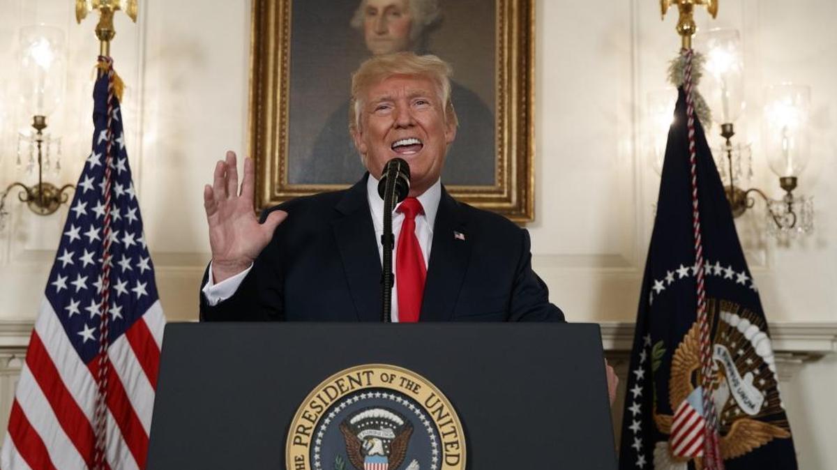 President Donald Trump, shown in a 2017 file photo, offered condolences on Twitter over ‘the terrible Florida shooting.’
