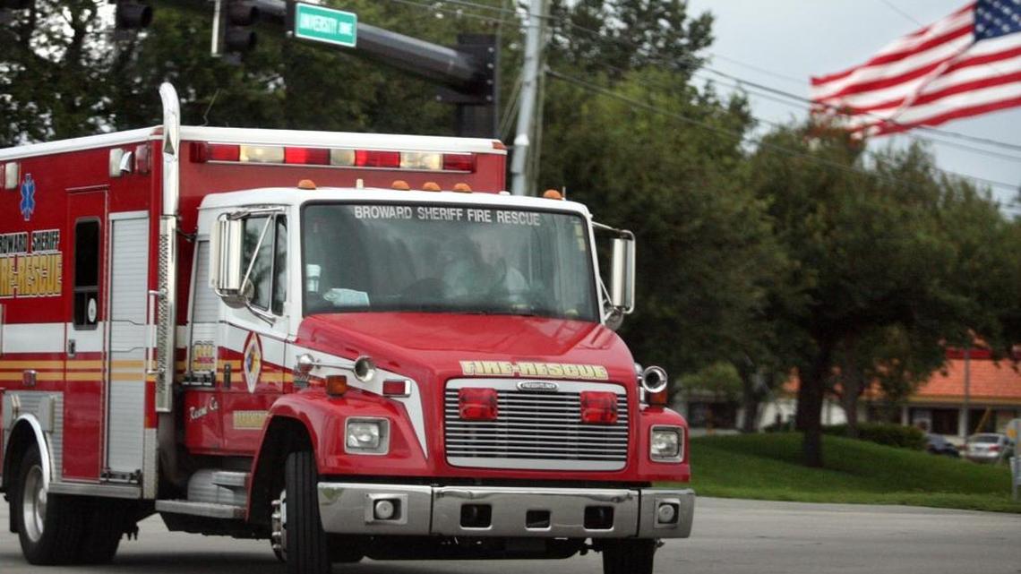 Broward Sheriff Fire Rescue responded to a report of a train derailment Tuesday.