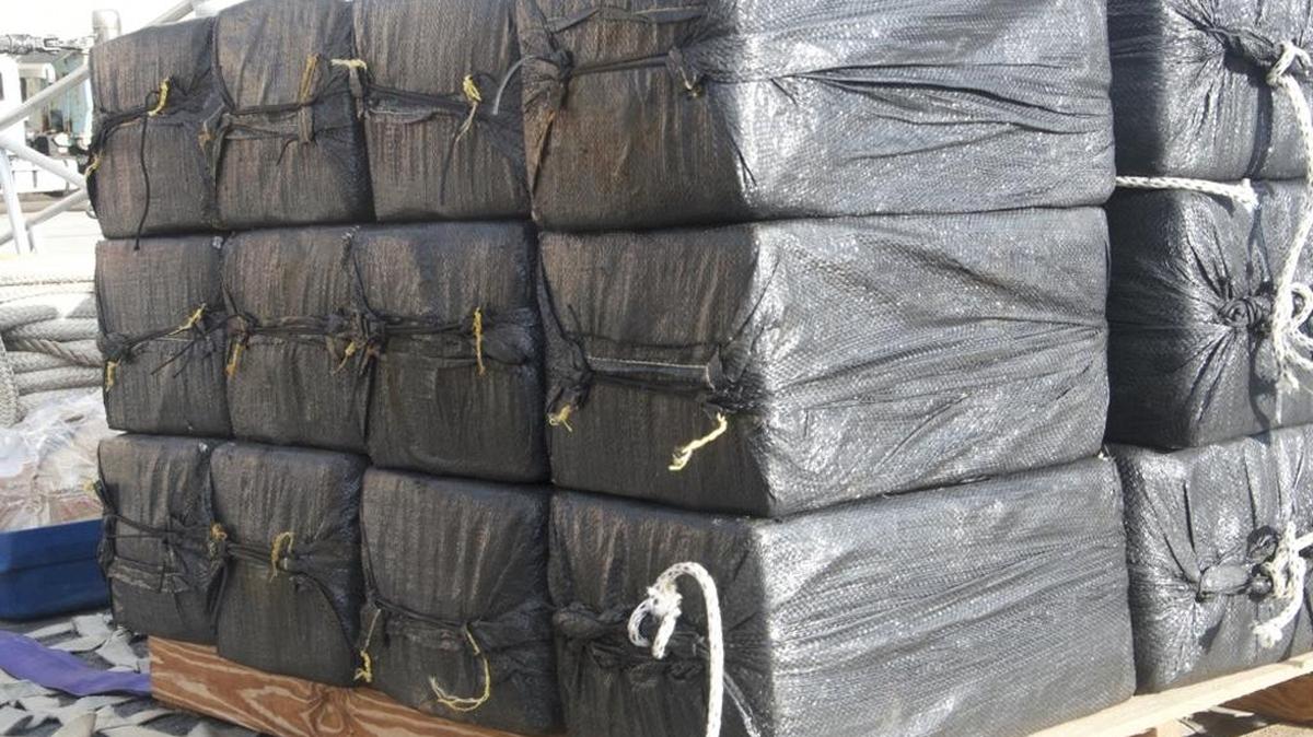 U.S. Coast Guard crews unloaded three tons of cocaine Monday at Port Everglades. The drugs were seized in international waters of the eastern Pacific Ocean.