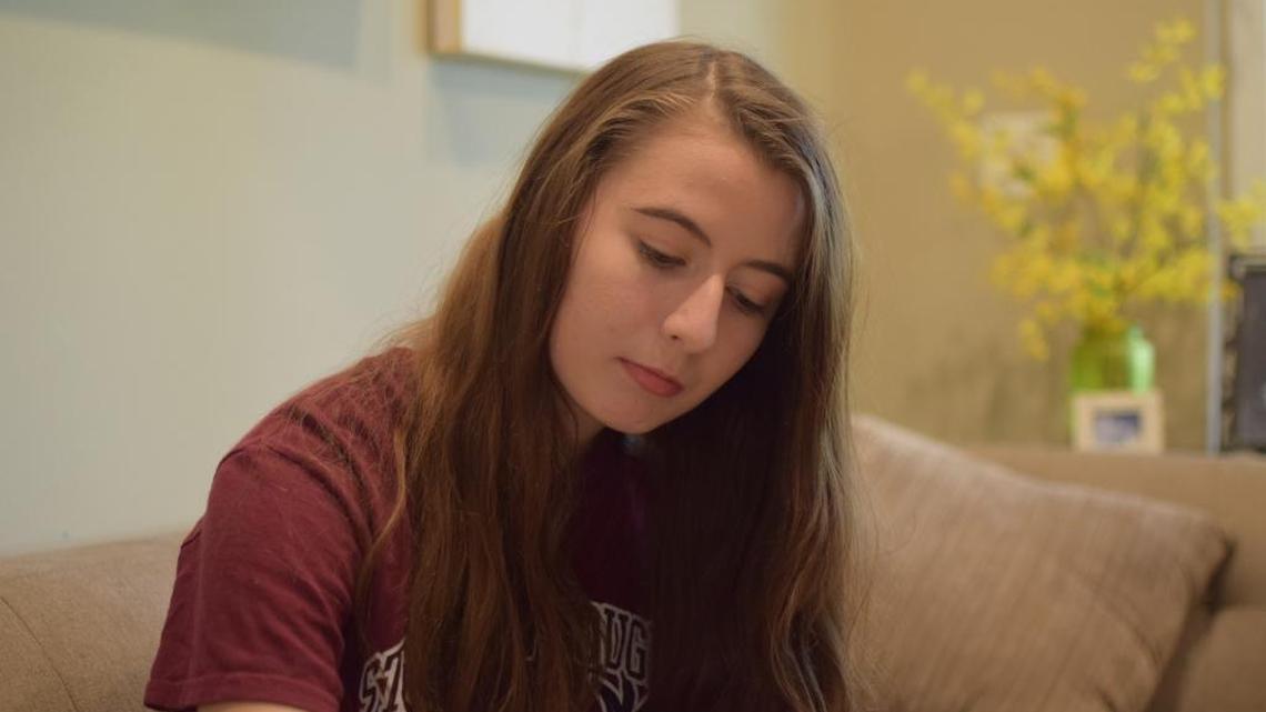 Taylor Morales at her home in Coral Springs on Feb. 22, 2018. Taylor is a survivor of the school shooting at Marjory Stoneman Douglas High School in Parkland on Feb. 14.