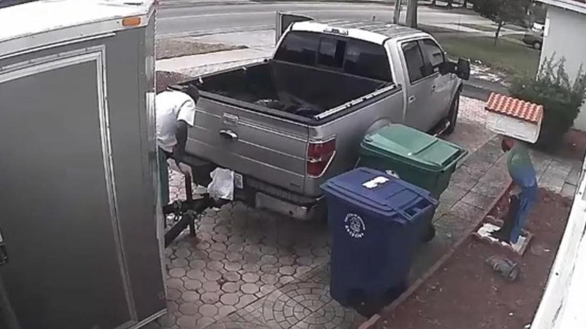 Miramar police department is investigating after a man said his trailer was stolen outside of his home. He provided home surveillance video that captured a man taking the trailer, according to police.
