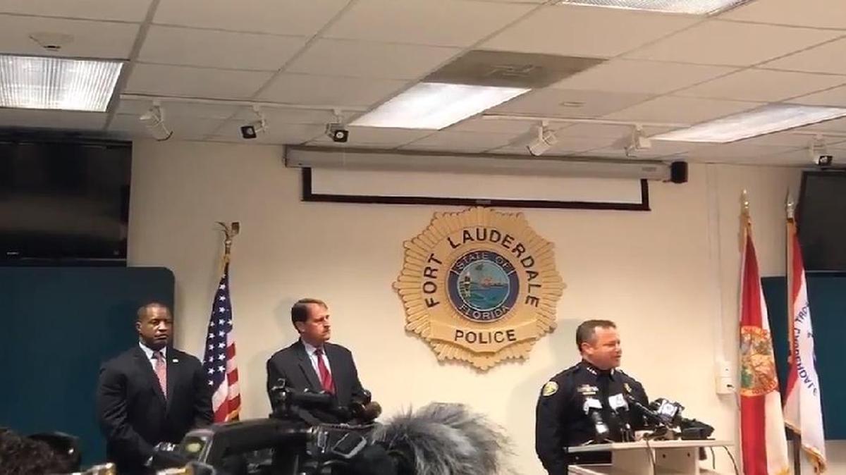 Fort Lauderdale Police Chief Rick Maglione announces the arrest of 22 transient sex offenders.