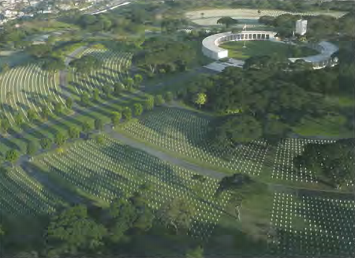The Manila American Cemetery in the Philippines.