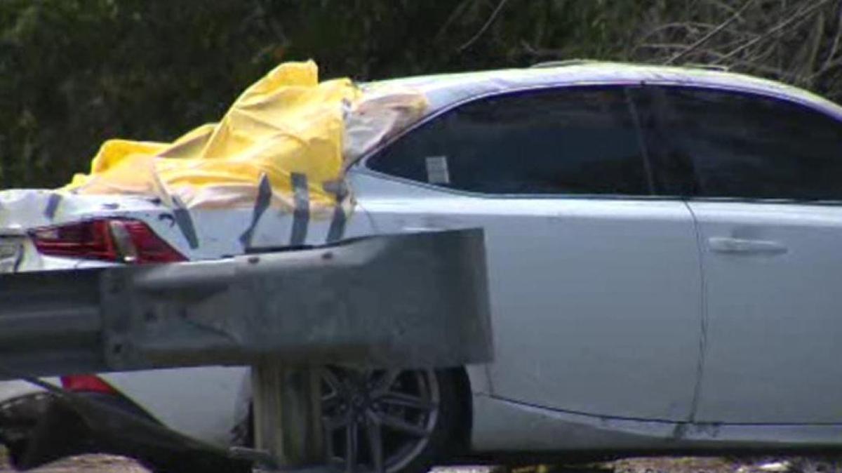 Two men died after their car plunged into a Davie canal.