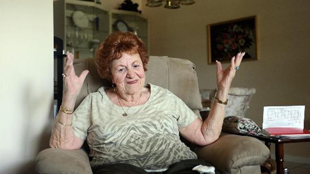 
Tillie Tooter at age 93 in Pembroke Pines on July 26, 2010. On Aug. 12, 2000, she became a national story when she survived three days trapped in her car offf of I-595 after a driver knocked her over a guard rail.
